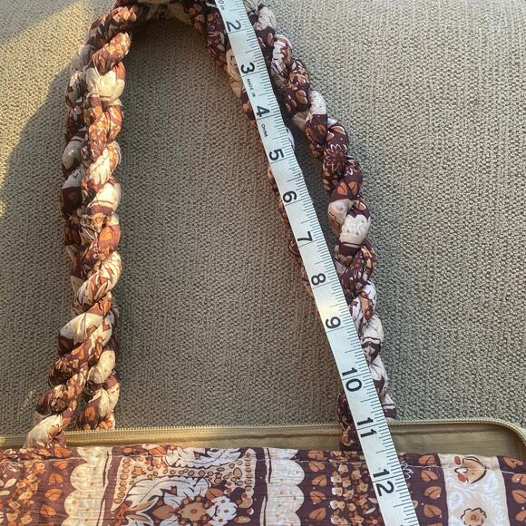 Straw and fabric bag 11x13 Beach Cruise Vacation Purse Shopping - Picture 10 of 10